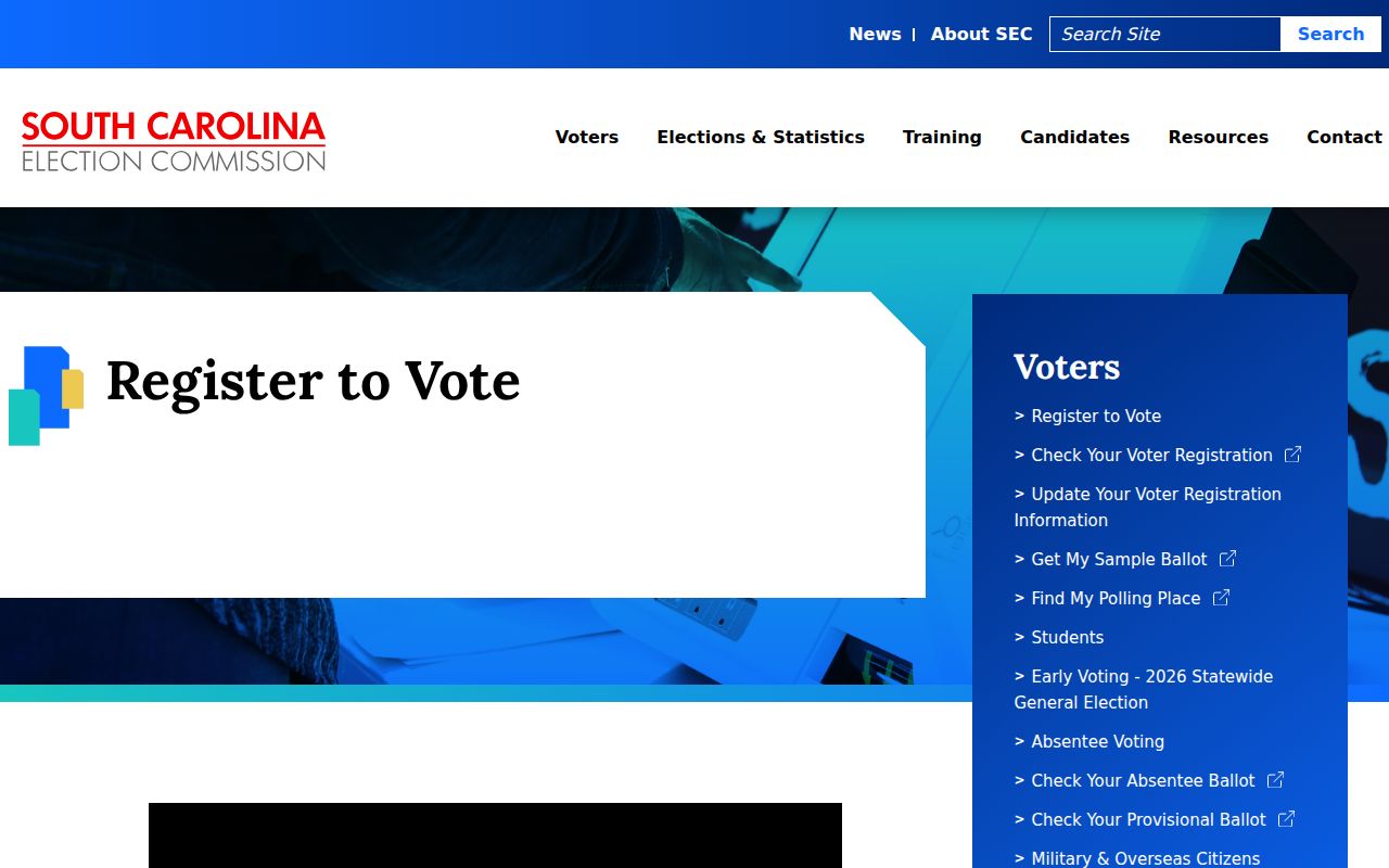 Goose Creek resident lookup official voter registration instructions