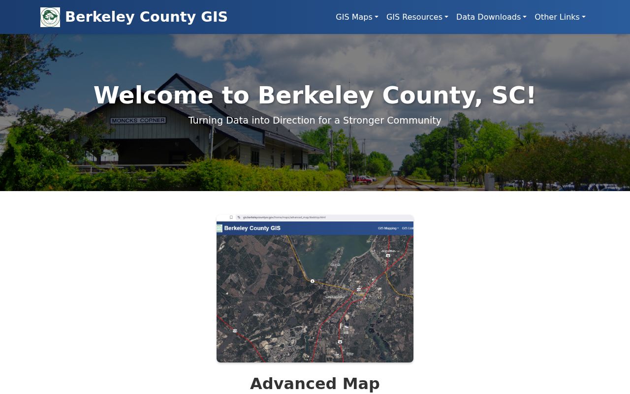 Goose Creek street directory Berkeley County GIS map search options